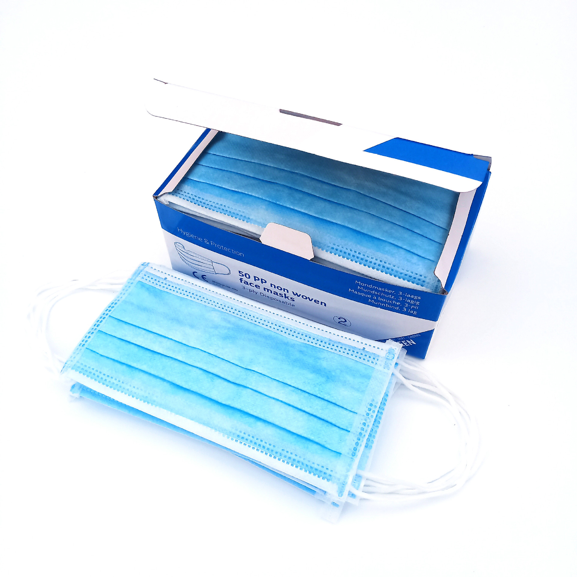 Cheap breathing gauze mask paper box packaging
