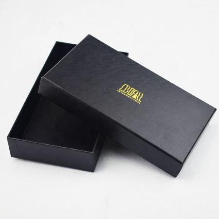 Cardboard Gift Box with Logo Gold Hot Stamping