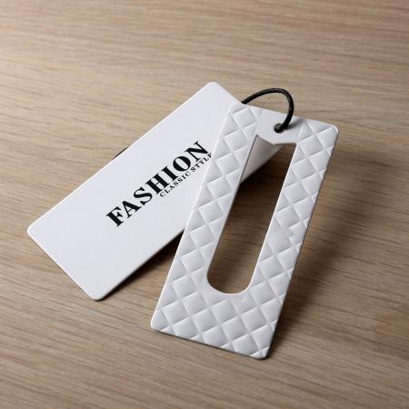 white paper printing hang tag for clothing tag