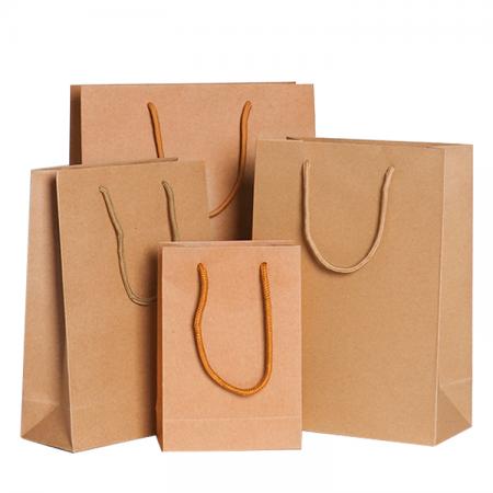 oem luxus großhandel verpackung einkaufen standard papiertüten drucker, maßgeschneiderte braune kraftpapiertüte für geschenk kaffee