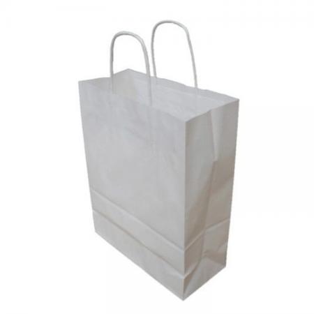 braunes Papier Einkaufstüten Großhandel, billige Kraftpapier Geschenktüte mit Griffen