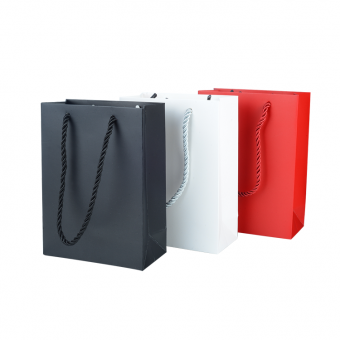 Großhandel benutzerdefinierte farbige Phantasie Papier Geschenk Einkaufstasche mit Griffen benutzerdefinierte Papiertüte