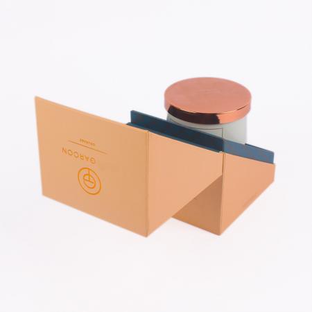 benutzerdefinierte rosa Flip Top magnetische Kerze Karton Verpackung Geschenkbox