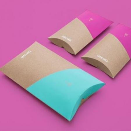 kundenspezifisches Drucken der starken aufbereiteten braunen Kraftpapierkissenkastenverpackung