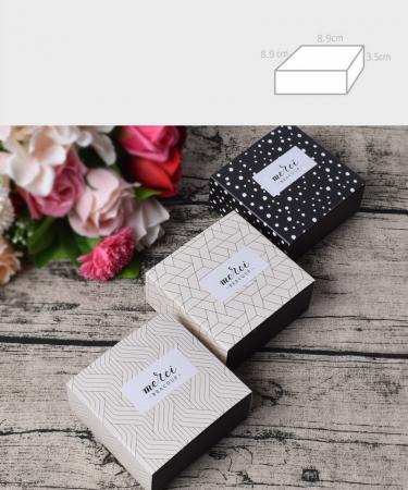 benutzerdefinierte Elfenbein schwarz Praline Papier Schublade Folie Verpackung Geschenkbox mit Papierteiler