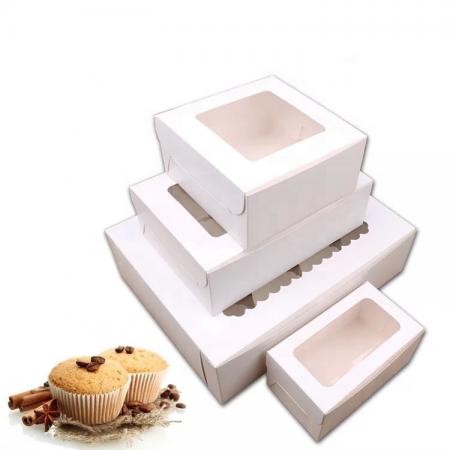 kostenlose Probe Cupcakes Box Muffins Box Tortenschachteln mit Kunststofffenster