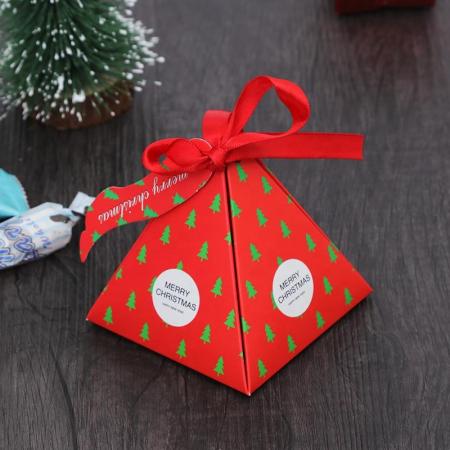 Geschenkpapierkasten des hotsale Dreiecks für das Verpacken des Süßigkeitsgeschenks am Hochzeitsparty-Babypartybrautgeburtstag christams 'Tag