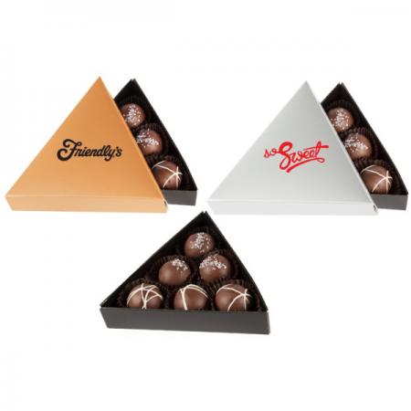 Großhandel benutzerdefinierte dreieckige Papier Karton Schokolade Geschenkbox Verpackung