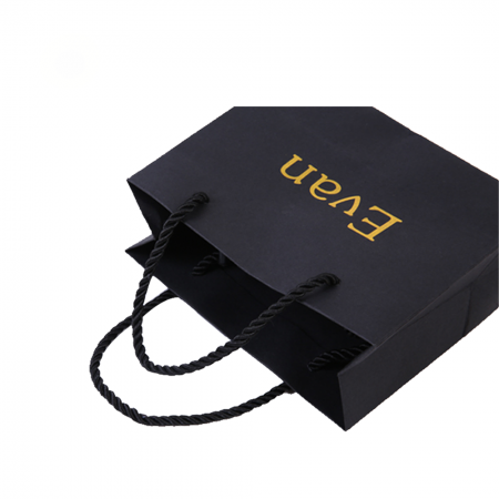 Luxus benutzerdefinierte laminiert Shopping Geschenkverpackung Papiertüte mit Logo-Druck