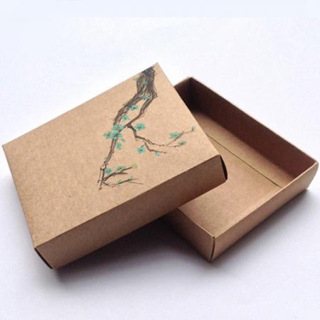 Luxus benutzerdefinierte Verpackung Kraftpapier Schieberegler braun recyceln Karton Geschenkbox