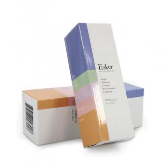 kundenspezifische rechteckige kosmetische Papierkastenverpackung, beschichteter Papierverpackungskasten für nahrhaftes Hautpflegeprodukt