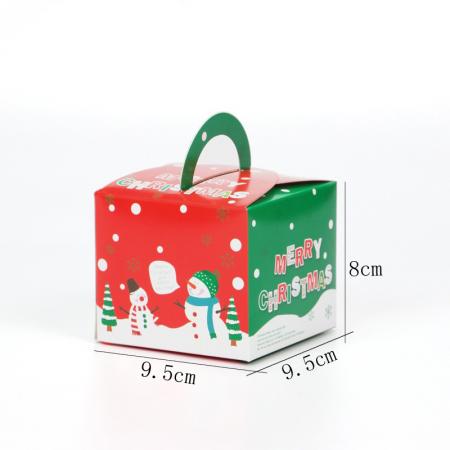 kundenspezifische preiswerte Luxuxfarbdruckverpackungsgroßverkaufs-Süßigkeitweihnachtsgeschenkbox
