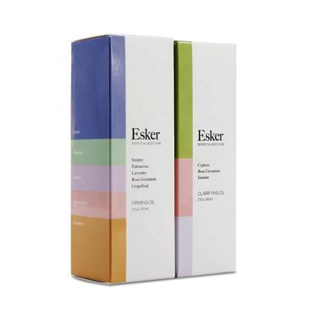 kundenspezifische rechteckige kosmetische Papierkastenverpackung, beschichteter Papierverpackungskasten für nahrhaftes Hautpflegeprodukt