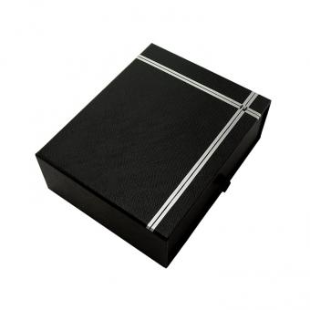 individuelles logo gedruckt schwarz karton schublade stil verpackung geschenkbox