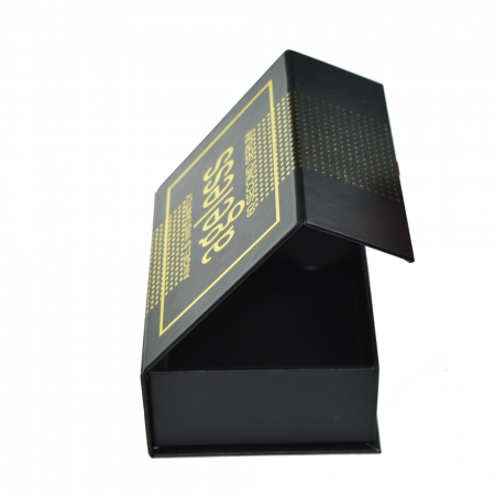 kundenspezifischer neuer Entwurf, der schwarze magnetische Geschenkbox mit Ihrem Logo druckt