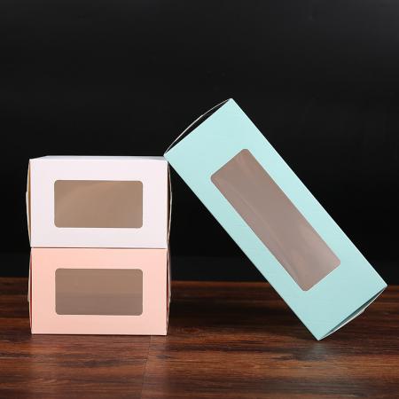 individuell bedruckte Kosmetikverpackungsbox mit PVC-Fenster