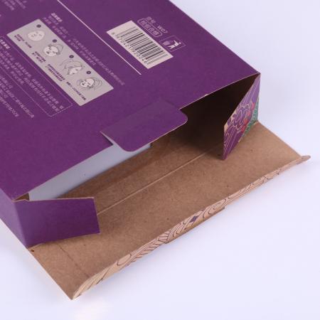 maßgeschneiderte papierbox mit pvc-fenster kreative kleine frische paketbox für weihnachtsgeschenk