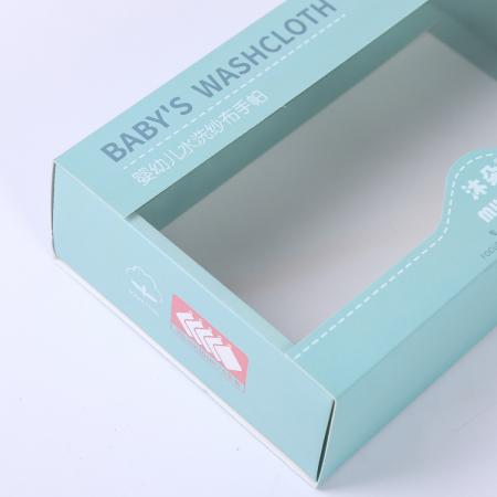 OEM benutzerdefinierte Farbdruck Luxus Kosmetikpapier Box mit klarem Deckel