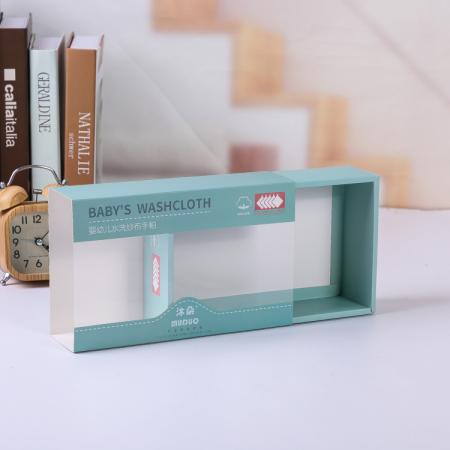 OEM benutzerdefinierte Farbdruck Luxus Kosmetikpapier Box mit klarem Deckel