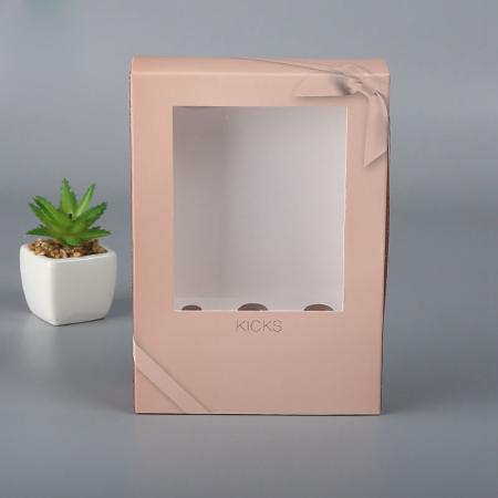 eco freundliche 350g weiße heiße stempelnde quadratische kosmetische Papierbox mit PVC-Fenster