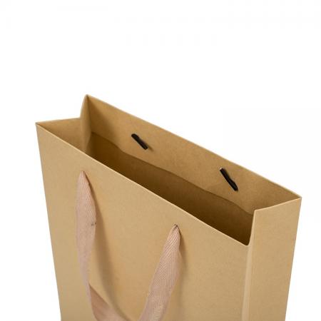 OEM benutzerdefinierte hochwertige Einkaufs recycelte Kraft braune Papiertüte mit Griff