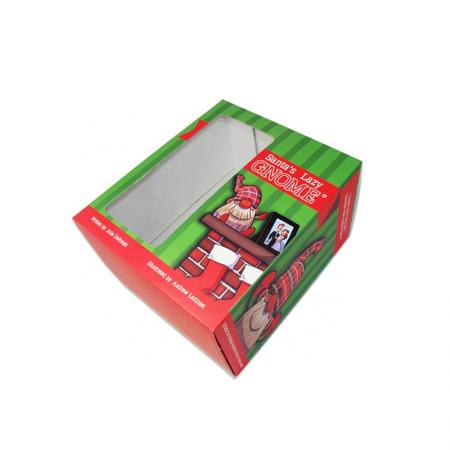 benutzerdefinierte Weihnachtsgeschenkpuppe Spielzeugverpackungsboxen mit klarem Fenster