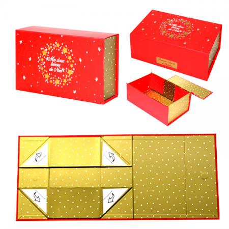 Luxus Weihnachten starre Faltpapier Geschenkbox mit Logo