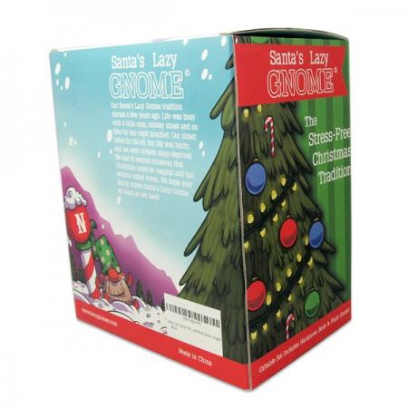 benutzerdefinierte Weihnachtsgeschenkpuppe Spielzeugverpackungsboxen mit klarem Fenster