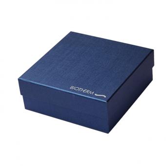 blaue Luxus oben und unten Papier Geschenkverpackung leere Schuhkartons