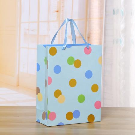 Recycled Colorful Art Paper shopping gift Bags For Clothing Food packaging