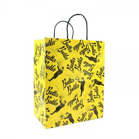 Large shopping Paper Retail Bag With Logo Print wholesale