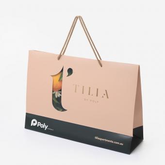 Kundenspezifische Mode-Ihr Eigenes Logo Drucken Kosmetik-Luxus-Geschenk-Shopping-Papier-Taschen Mit Knopf
