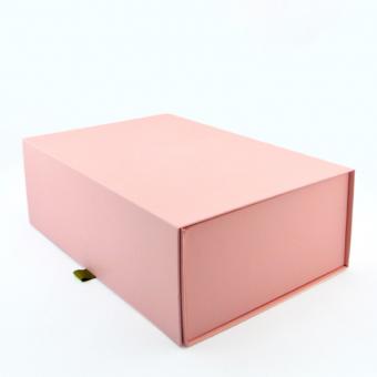 rosa mailer box flach faltbar Geschenk-box mit Band