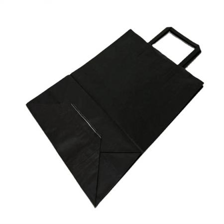professionelle benutzerdefinierte reine farbe braune papiertüte einkaufstasche