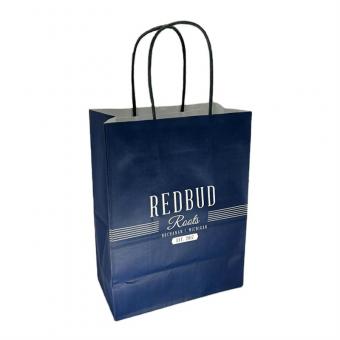 High-End-Einkaufstasche aus kundenspezifischem Kraftbeutel fügen Sie Ihr Design hinzu