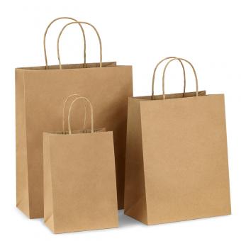Großhandelsentwurfs-kundenspezifische vorzügliche weiße Kraftpapier-Tasche
